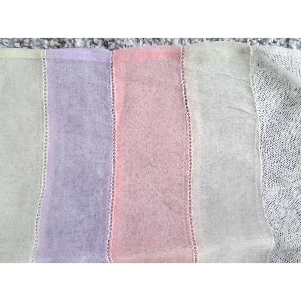Romantic Handmade Sheer Tatted Throw Pillowcase Cover  Pastels Netted‎ Lace ends